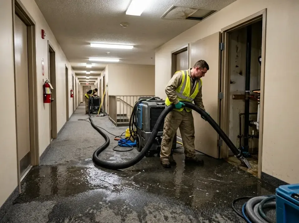multi-unit-apartment-hallway-f-005 — frequently asked questions, Emergency Burst Pipe Water Extraction & Removal in Oceanpor…